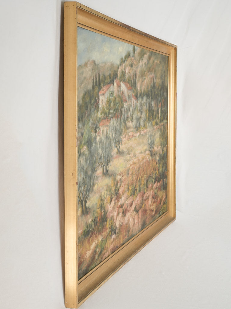 Vintage, authentic oil-on-canvas artwork