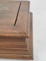 Elegant antique wood merchandise pedestal