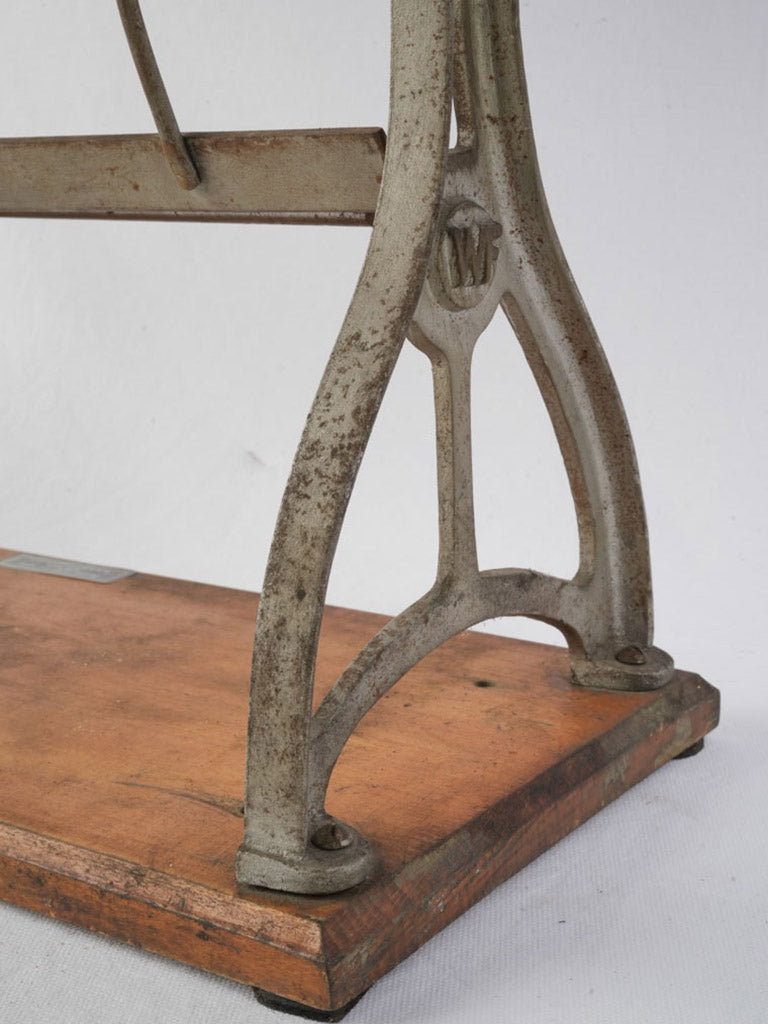 Oxidized iron and wood dispenser  