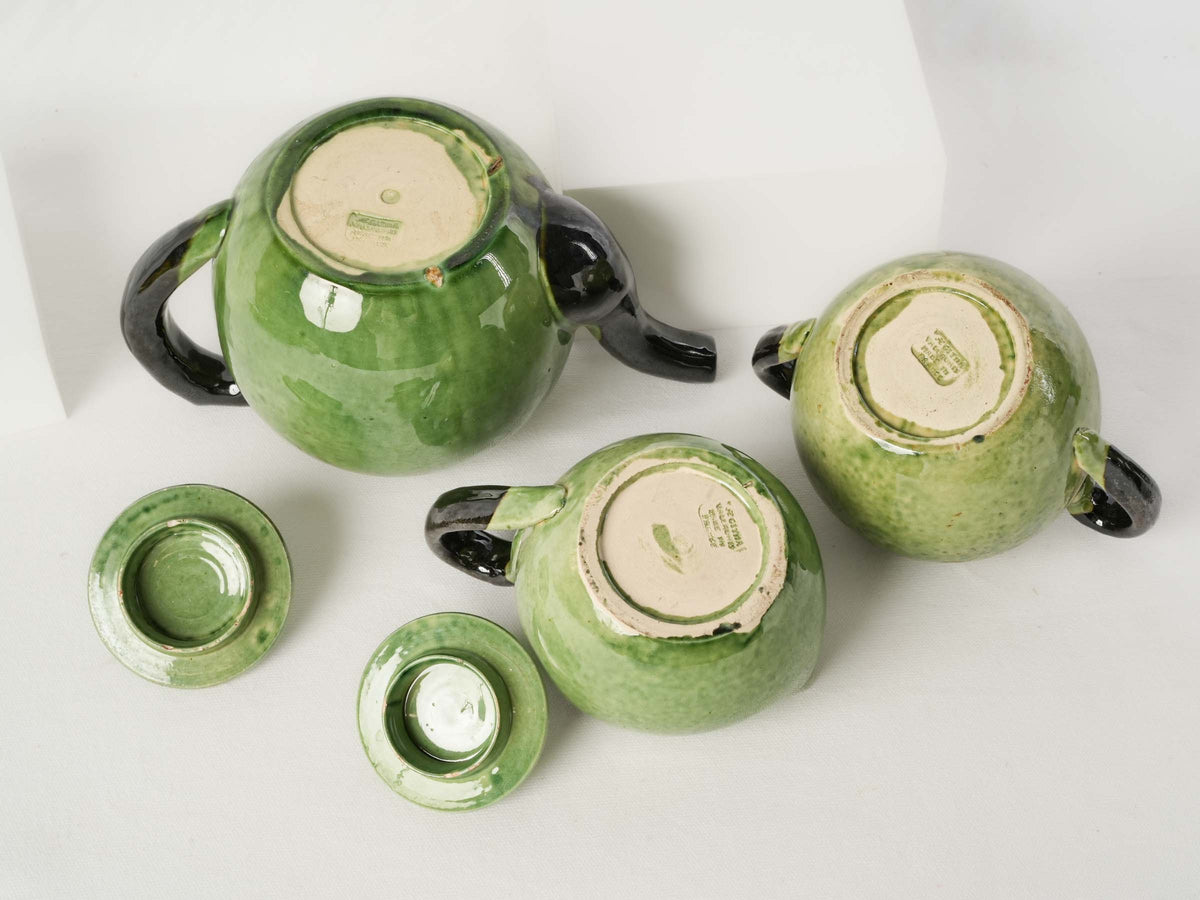 Decorative handcrafted tea trio