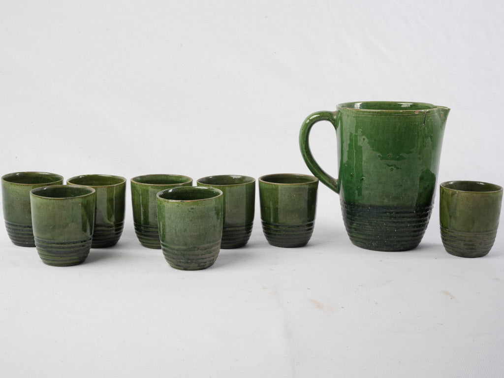 Lustrous Mediterranean charm ceramic set  