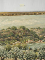 Elegant vintage French landscape painting