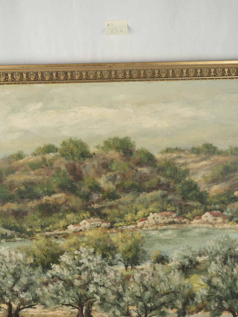 Elegant vintage French landscape painting