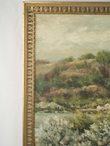 Delightful Provençal landscape oil painting