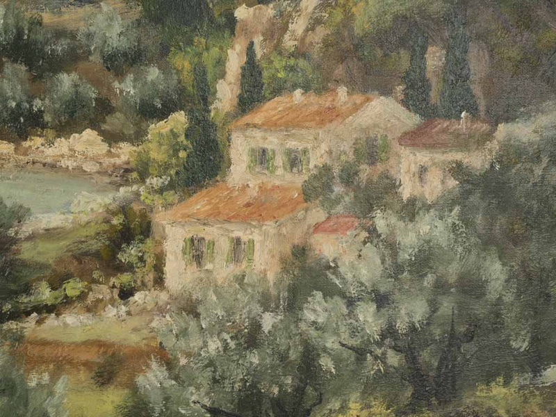 Signature Provençal oil-on-canvas artwork