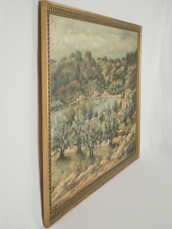 Large framed artwork from France