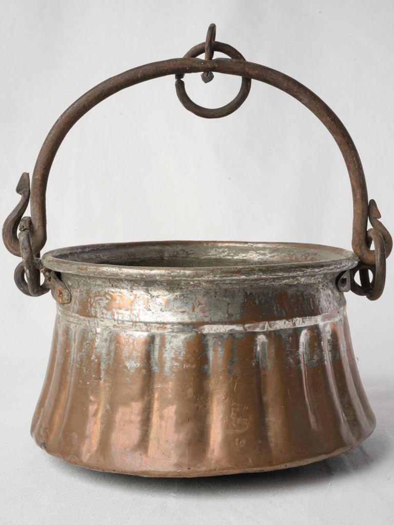 Handcrafted rustic copper vessel