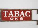 Rustic-condition French tabac metal plaque