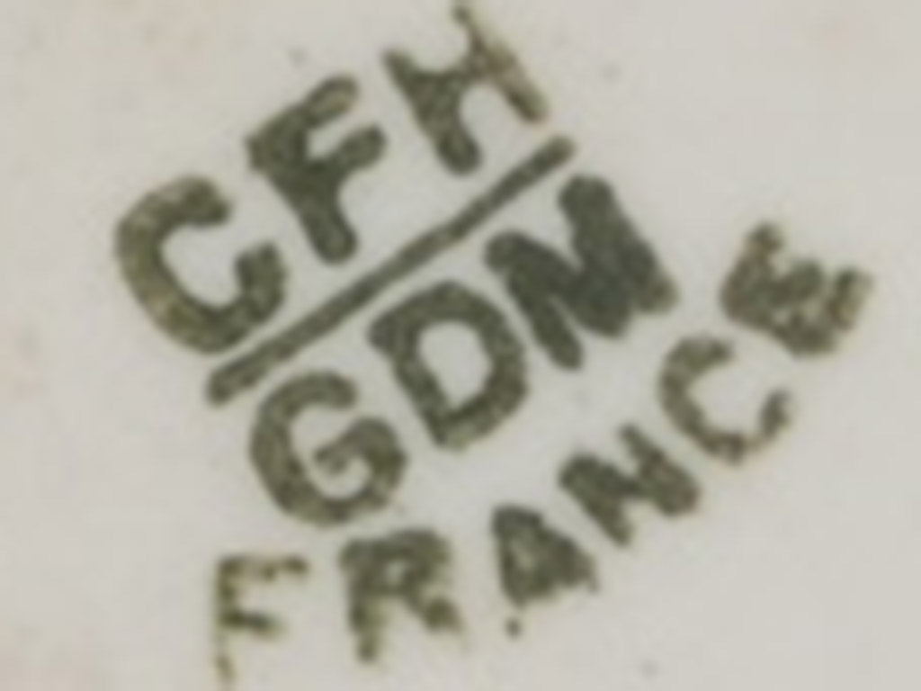 Late 19th Century Limoges Porcelain Tray w/ Hand-Painted Floral Motif and Gilt Rim - 15¾"