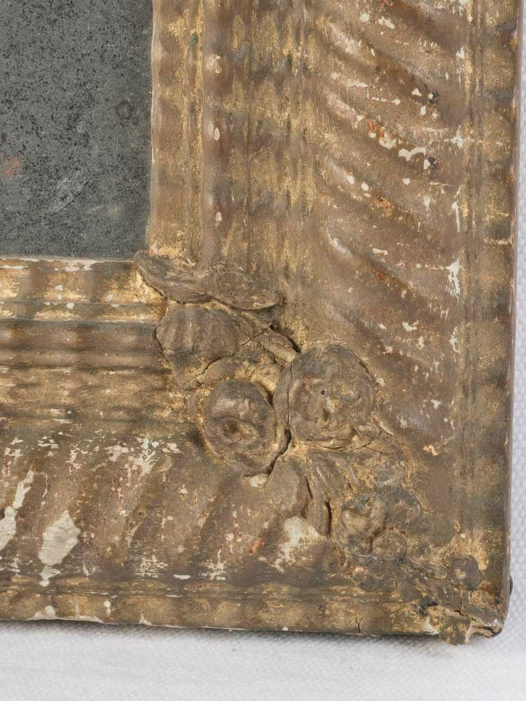 Textured desilvered glass mirror  