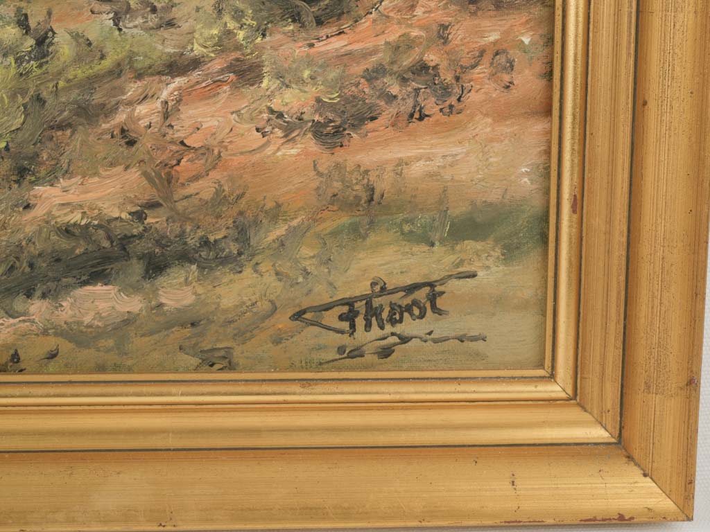 Classic Provençal cypress tree painting