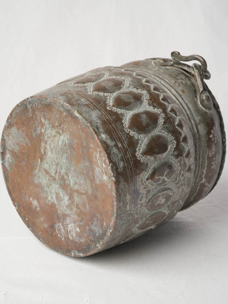 Richly adorned decorative bucket
