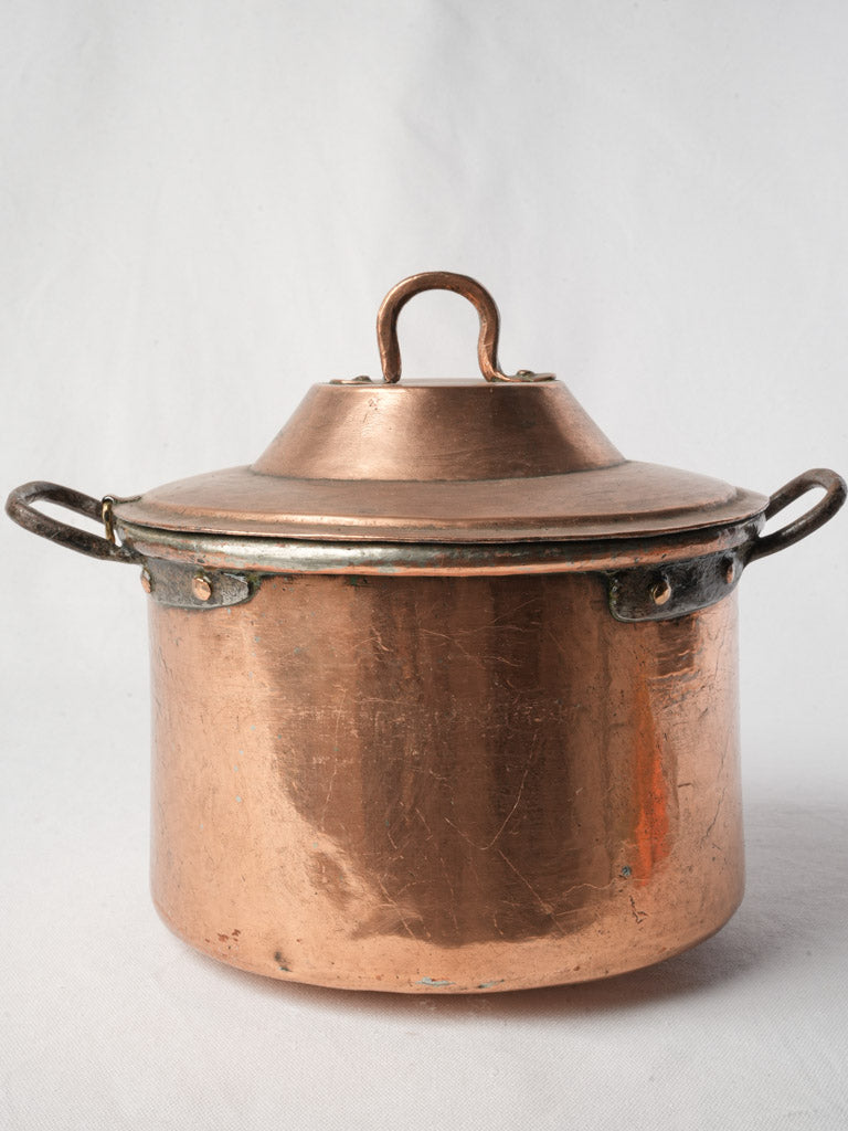 Antique French Copper Stockpot  