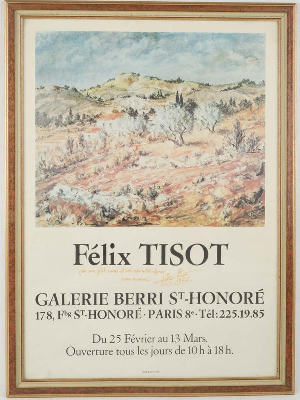 Vintage signed French lithographic poster