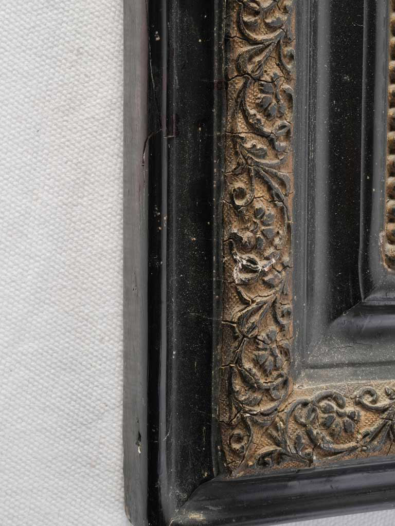 Elegant ebonized finish mirror  