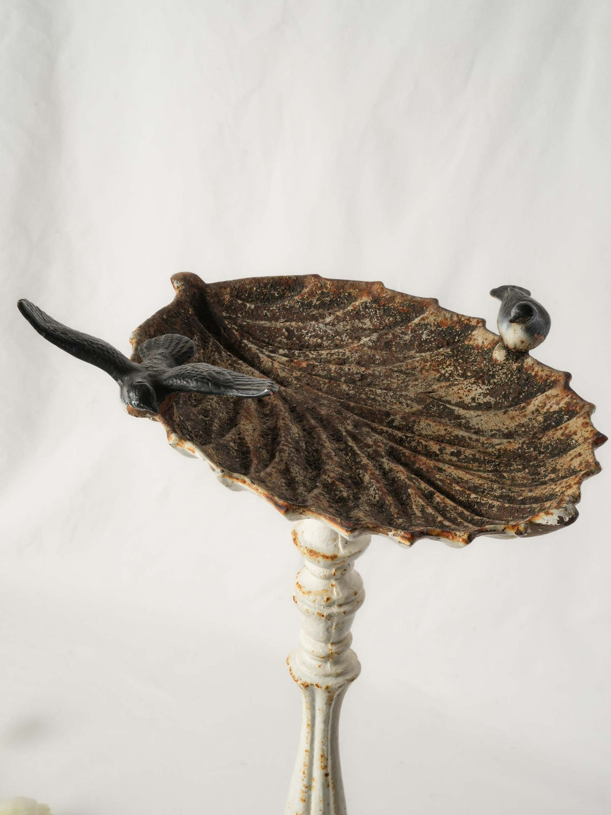 Delightful balanced birdbath structure