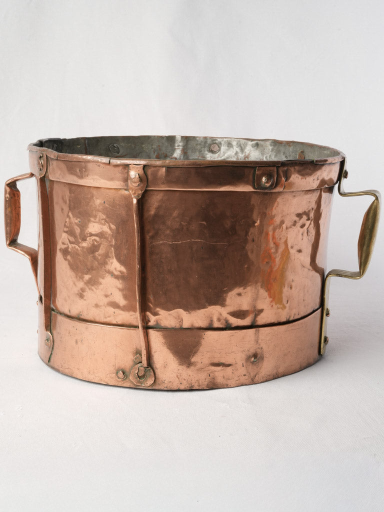 Authentic 19th-century copper basin  