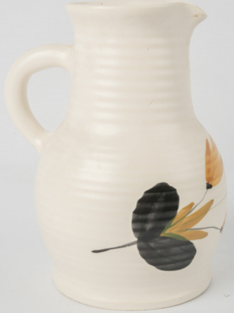 Mustard black finished collectible pottery