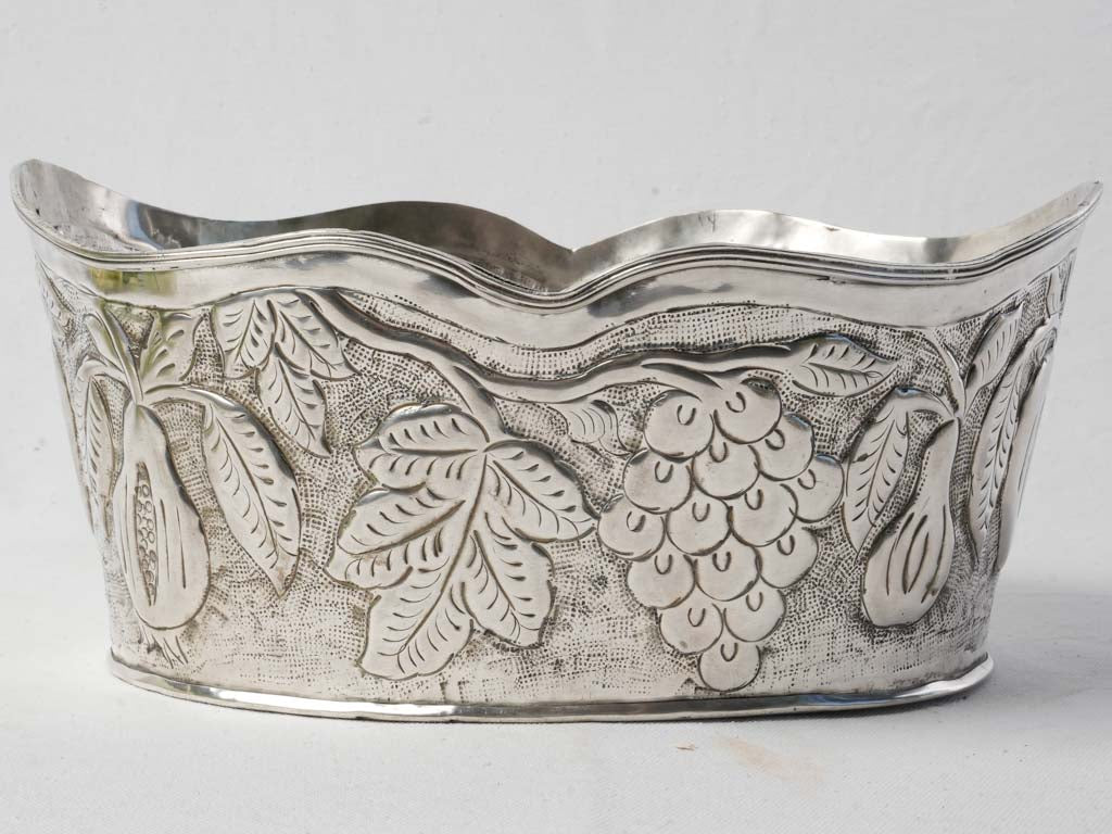 Ornate embossed texture ice bucket