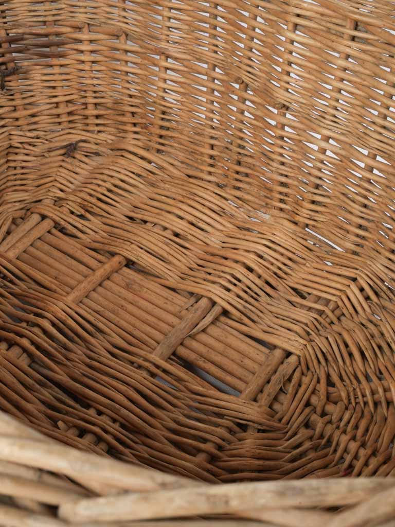 Elongated oval willow basket  