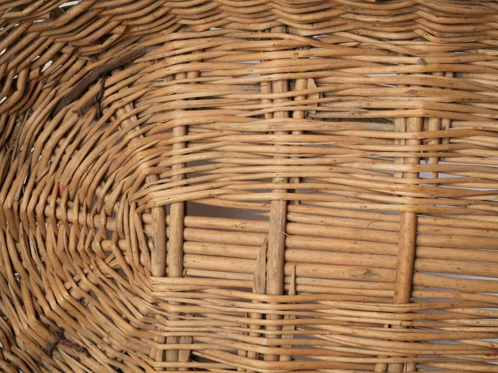Distinctive honey-straw tone basket  