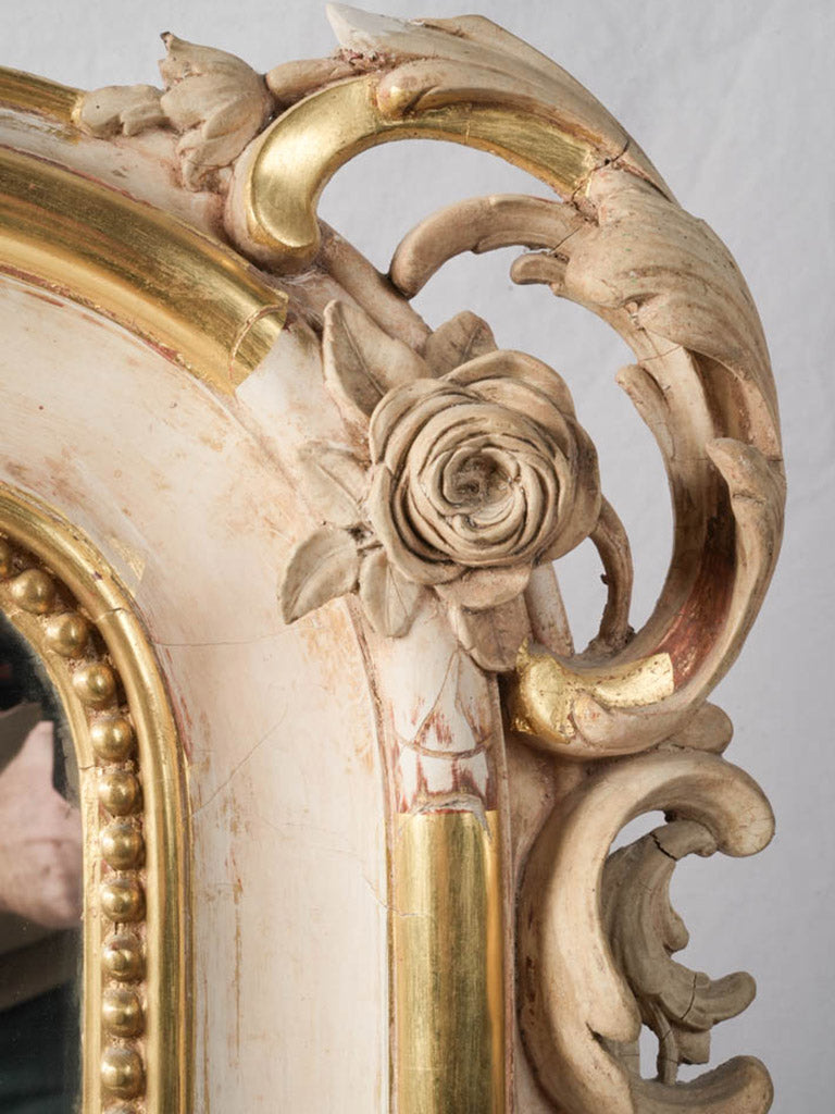 Heirloom beaded molding mirror  