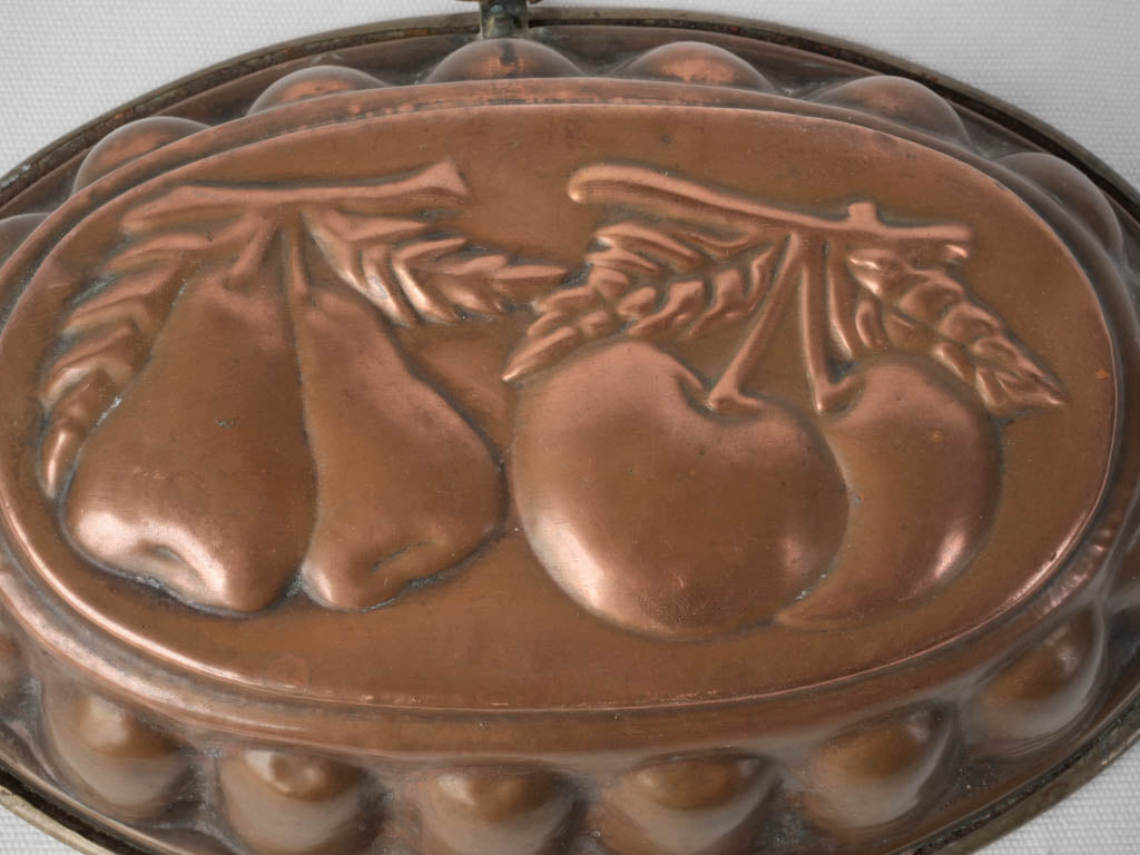 Verdigris-accented hanging kitchen decor