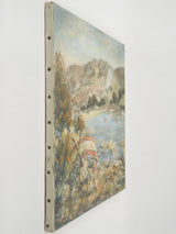 Authentic 20th-century French lakeside landscape