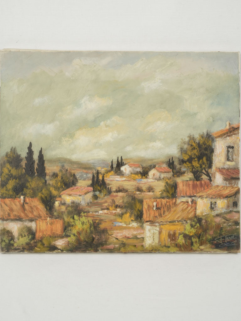 Vintage Provençal landscape painting