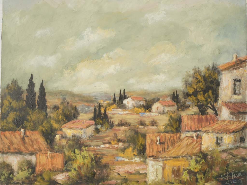 Timeless Provençal village landscape art