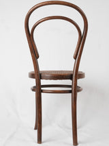 Set of antique French six bentwood bistro chairs
