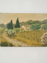 Vintage Provençal landscape painting