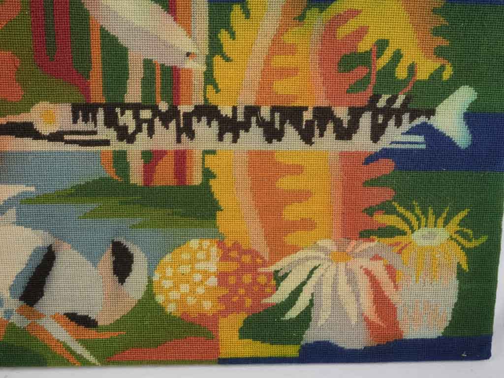 Bold expressive textile artwork  