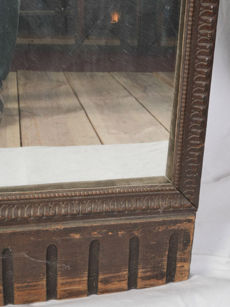 Silvery hazed foxed glass mirrors  