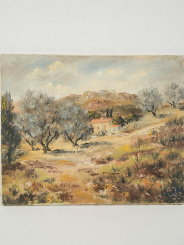 Vintage Provençal landscape painting