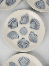 Elegant mid-century oyster platters