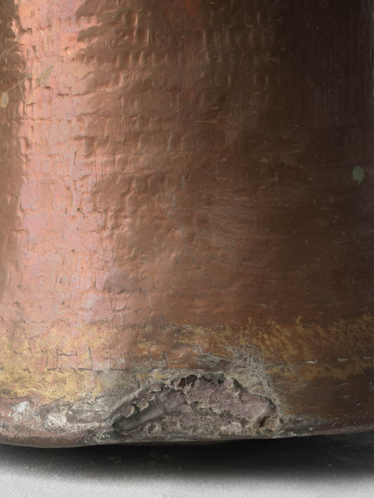 Refined conical copper serving vessel  