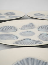 Charming collectible French oyster plates