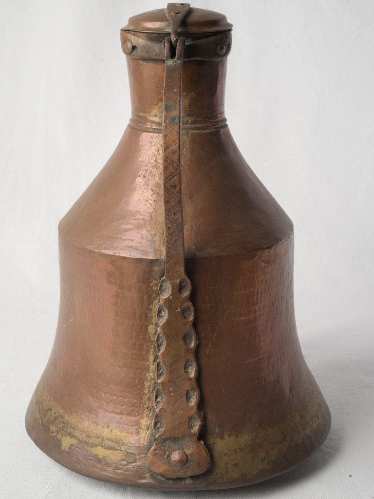 Hand-crafted Mediterranean copper vessel  
