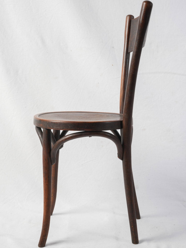 Rare Set Of 12 Antique French Bentwood Bistro Dining Chairs