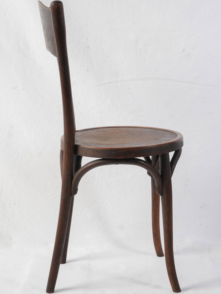 Rare Set Of 12 Antique French Bentwood Bistro Dining Chairs