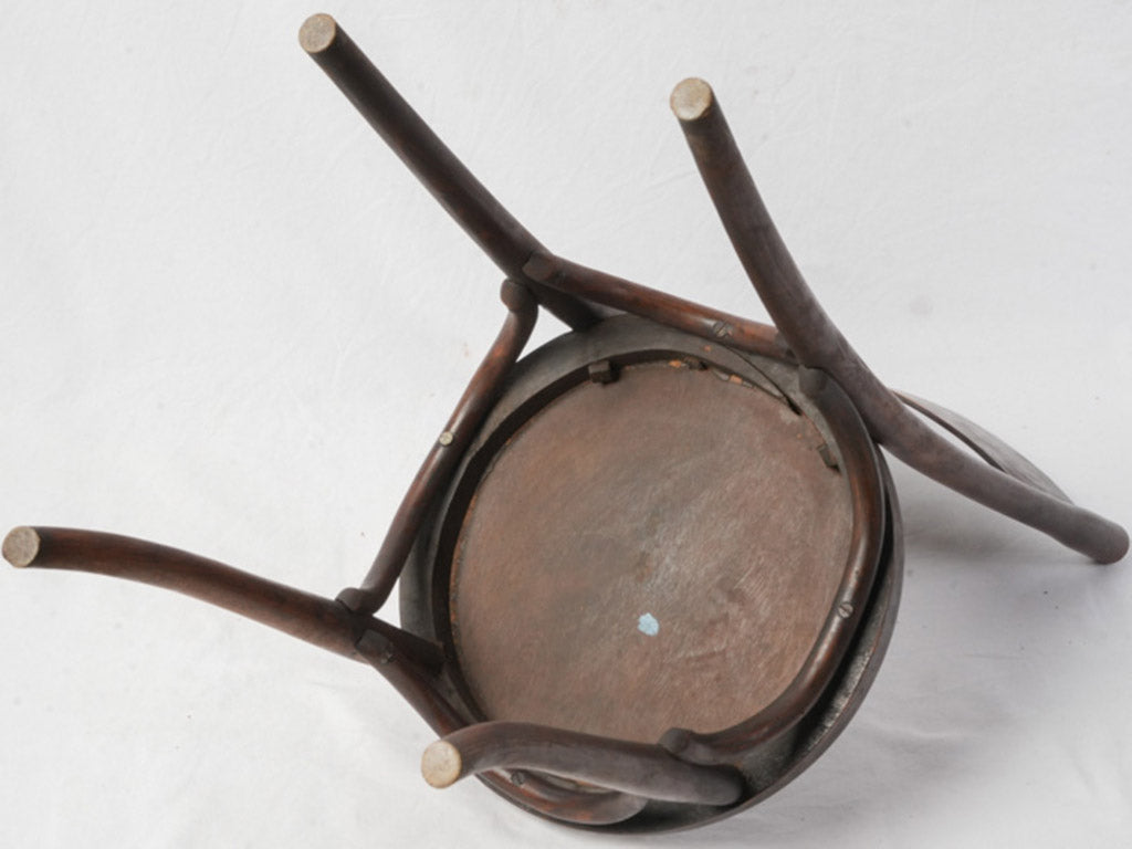 Rare Set Of 12 Antique French Bentwood Bistro Dining Chairs