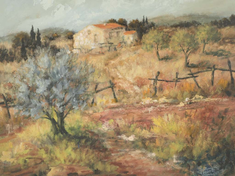 Stunning unframed olive tree artwork