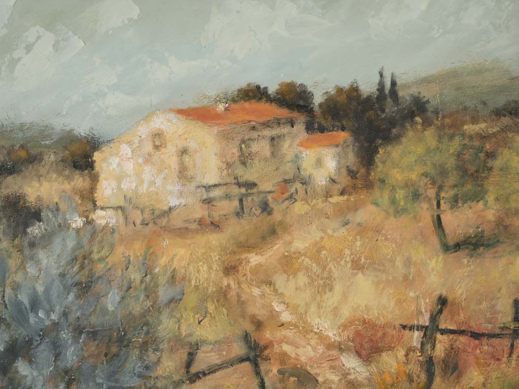 Charming French country scene painting