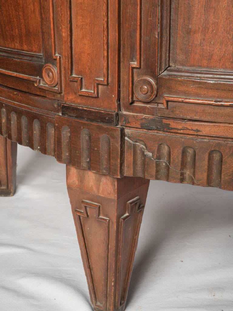 Architectural walnut entertaining storage cabinet  