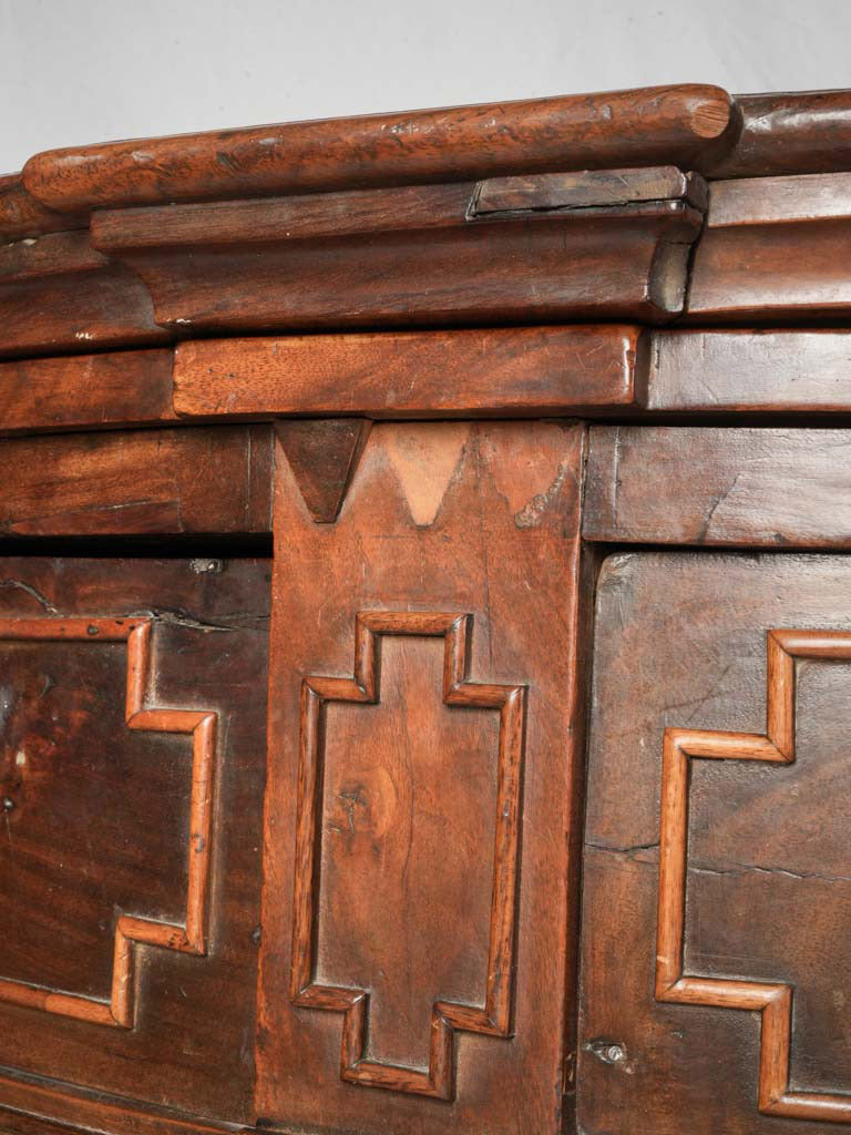 Grand antique walnut cocktail station  