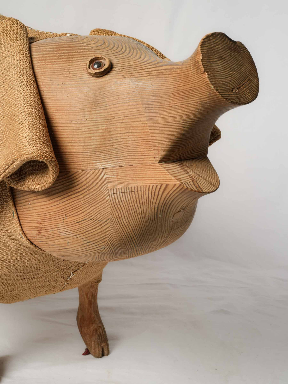Handmade collectible pig figure  