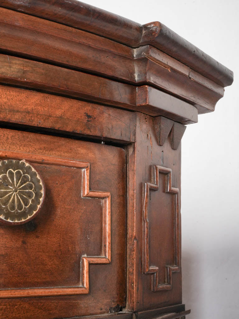 Finely crafted walnut entertaining bar  