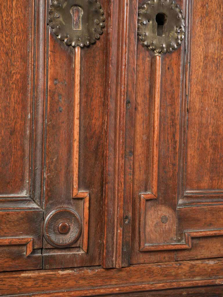 Historical walnut entertaining furniture piece  