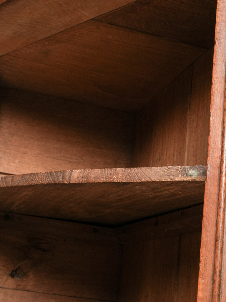 Transitional walnut French bar cabinet  